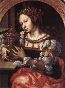 GOSSAERT, Jan (Mabuse) Lady Portrayed as Mary Magdalene sdf Sweden oil painting artist